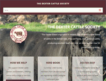 Tablet Screenshot of dextercattle.co.uk